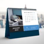 Desk Top Calendar | Wall Mounting Year Planner | Desk Organizer