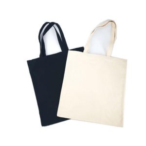 Cotton Canvas Bag Black and White