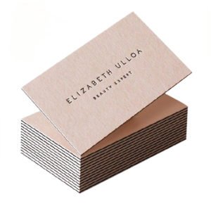 De-Embossed Business Cards