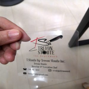 Clear Plastic Business Cards