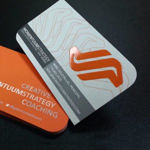 Spot UV Die Cut Business Card