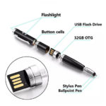 Pen with USB Flash Drive and Laser Light
