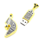 Omani Khanjar Shape USB Gift Gold