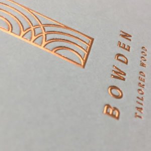 Foil and Emboss Effect on Letterhead