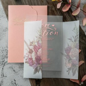 Acrylic Wedding Invitation Printing | Clear Glass, Frosted & Black Acrylics