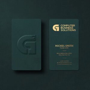 Embossed, De-bossed Business Cards Printing