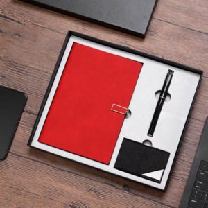 Gift Set | Visiting Card Holder, Note Book, Metal Pen