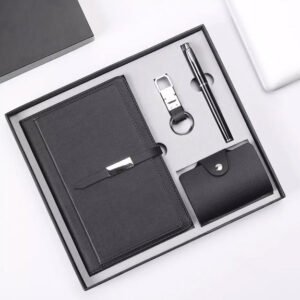 Gift Set | Note Book, Business Card Holder, Key Chain, Metal Pen