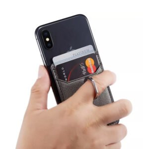 Finger Grip Pop Socket | Quick Snap Pocket Stand with Card Holder