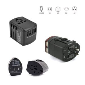 Universal Travel Adapter, Multi Port and Multi Plug Connection